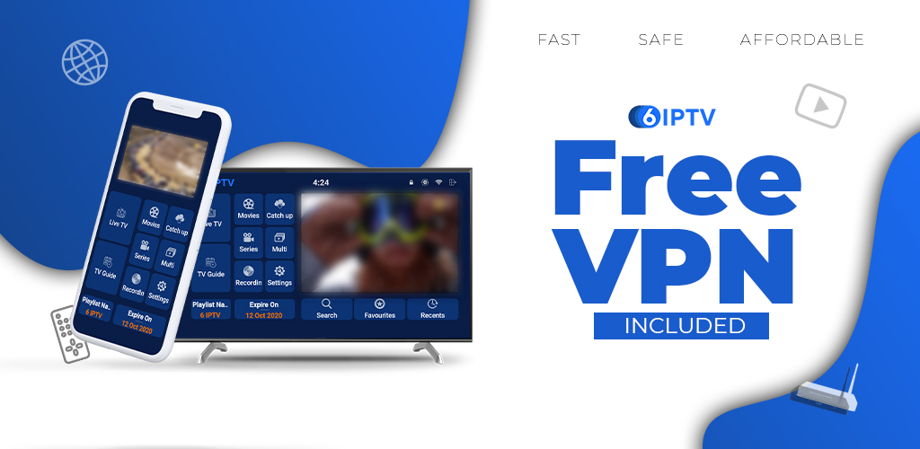 6IPTV Andorid App mit VPN Funktion