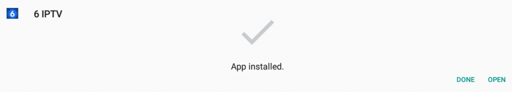 6IPTV App Öffnen