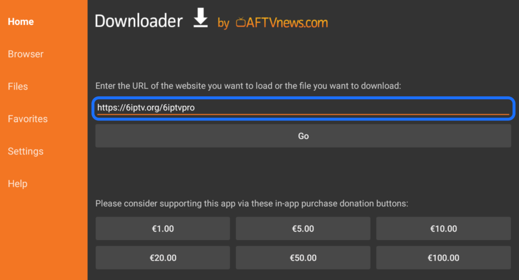 6IPTV Pro App Download starten
